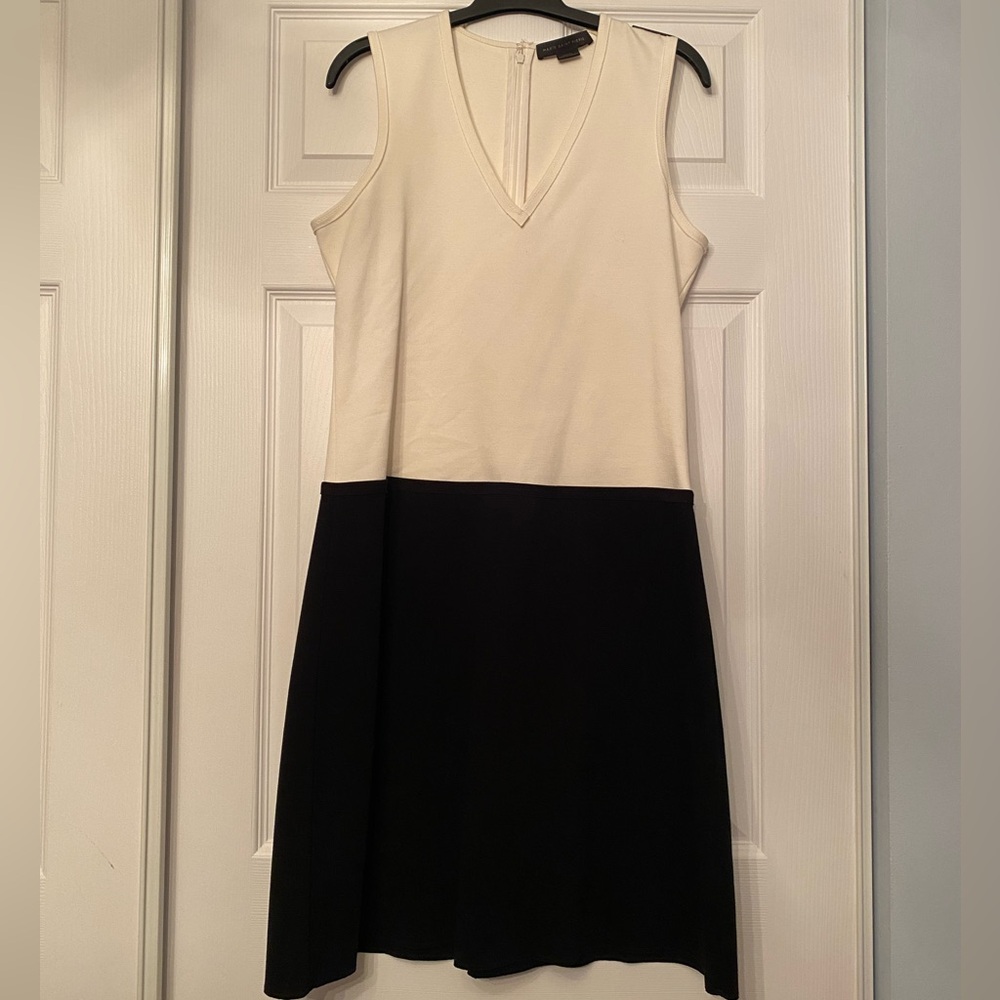 Marie Saint Pierre Cream & Black Dress